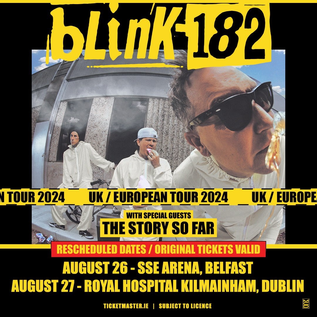 Blink 182 Royal Hospital Kilmainham 2024 Poster